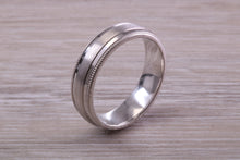 Load image into Gallery viewer, Sterling Silver 6 mm Wide Fashioned Band