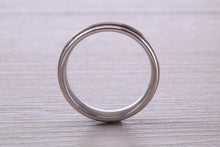 Load image into Gallery viewer, Sterling Silver 6 mm Wide Fashioned Band