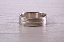 Load image into Gallery viewer, Sterling Silver 6 mm Wide Fashioned Band