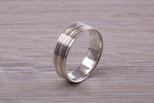 Load image into Gallery viewer, Sterling Silver 6 mm Wide Fashioned Band