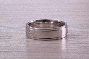 Sterling Silver 6 mm Wide Fashioned Band