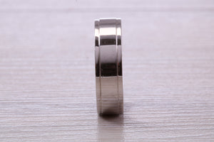 Sterling Silver 6 mm Wide Fashioned Band