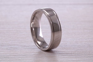 Sterling Silver 6 mm Wide Fashioned Band