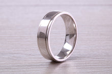 Load image into Gallery viewer, Sterling Silver 6 mm Wide Fashioned Band