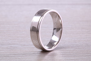 Sterling Silver 6 mm Wide Fashioned Band