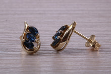 Load image into Gallery viewer, Beautiful Sapphire and Diamond Necklace with Matching Earrings