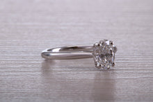 Load image into Gallery viewer, Stunning One carat Certified Oval cut Diamond set Platinum Solitaire