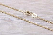 Load image into Gallery viewer, Flat Curb Chain, 18 Inches Long in Yellow Gold