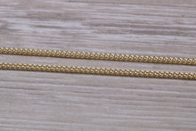 Load image into Gallery viewer, Flat Curb Chain, 18 Inches Long in Yellow Gold