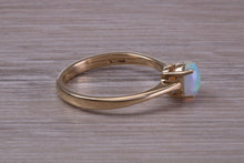 Load image into Gallery viewer, Oval cut Natural Opal set Yellow Gold Ring