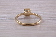 Load image into Gallery viewer, 0.70 carat Emerald Cut Diamond set 18ct Yellow Gold Solitaire