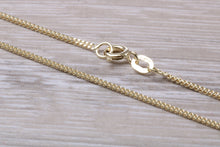 Load image into Gallery viewer, Flat Curb Chain, 18 Inches Long in Yellow Gold