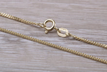 Load image into Gallery viewer, Flat Curb Chain, 18 Inches Long in Yellow Gold