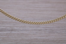 Load image into Gallery viewer, Flat Curb Chain, 18 Inches Long in Yellow Gold