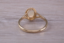 Load image into Gallery viewer, Oval cut Natural Opal set Yellow Gold Ring