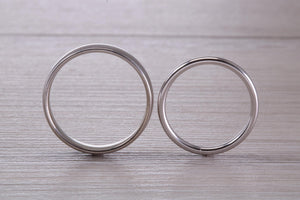 His and Hers Matching Platinum Wedding Bands