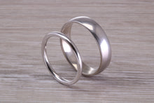 Load image into Gallery viewer, His and Hers Matching Platinum Wedding Bands