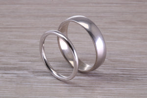 His and Hers Matching Platinum Wedding Bands