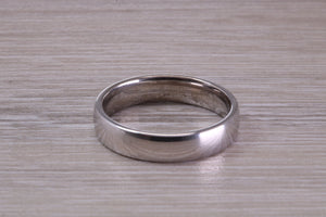 5mm Wide Court Profile Platinum Wedding Band