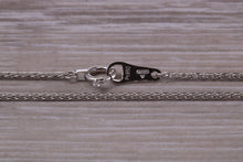 Load image into Gallery viewer, Platinum 16 inch Long Diamond cut Spiga Chain