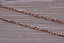 Load image into Gallery viewer, Rose Gold 16 inch Long Trace Chain