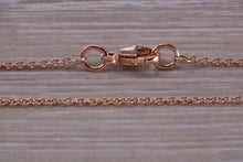 Load image into Gallery viewer, Rose Gold 16 inch Long Trace Chain