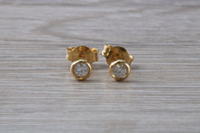 Load image into Gallery viewer, Simple everyday Diamond Solitaire Stud Earrings