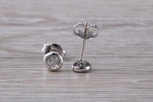 Load image into Gallery viewer, Dainty and Simple everyday Diamond Solitaire Stud Earrings