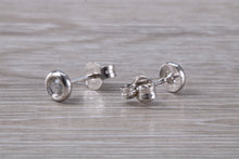 Load image into Gallery viewer, Dainty and Simple everyday Diamond Solitaire Stud Earrings