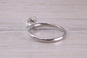 Elegant and Timeless One carat Diamond set Platinum Solitaire