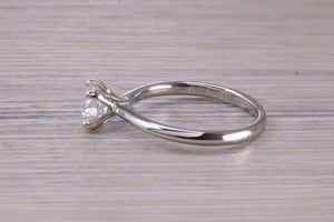 Elegant and Timeless One carat Diamond set Platinum Solitaire