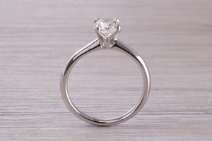 Elegant and Timeless One carat Diamond set Platinum Solitaire