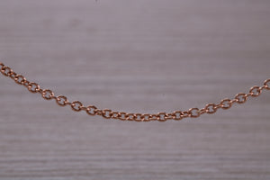 Rose Gold 16 inch Long Trace Chain