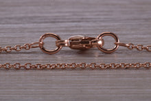 Load image into Gallery viewer, Rose Gold 16 inch Long Trace Chain