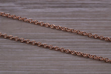 Load image into Gallery viewer, Rose Gold 16 inch Long Trace Chain