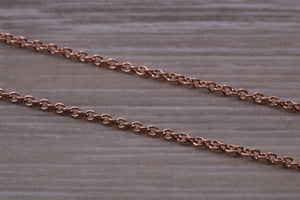 Rose Gold 16 inch Long Trace Chain