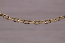 Load image into Gallery viewer, Diamond cut Flat Curb Chain, 16 Inches Long in Yellow Gold