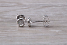 Load image into Gallery viewer, Dainty and Simple everyday Diamond Solitaire Stud Earrings