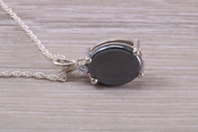 Load image into Gallery viewer, Natural Oval Cut Hematite set Necklace, Made From Solid Sterling Silver