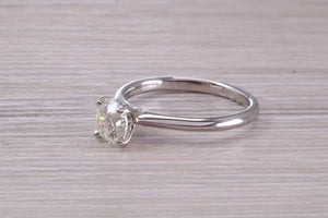 Elegant and Timeless One carat Diamond set Platinum Solitaire