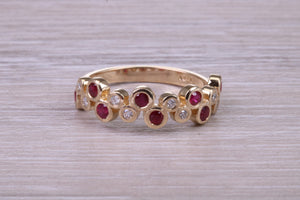 Beautiful Ruby and Diamond Eternity Ring