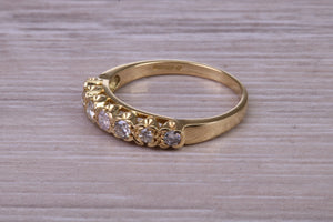 Quarter carat Natural Diamond set 18ct Yellow Gold Ring