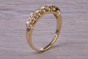 Quarter carat Natural Diamond set 18ct Yellow Gold Ring