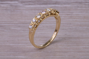 Quarter carat Natural Diamond set 18ct Yellow Gold Ring