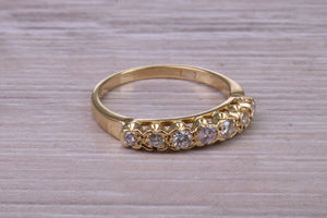 Quarter carat Natural Diamond set 18ct Yellow Gold Ring