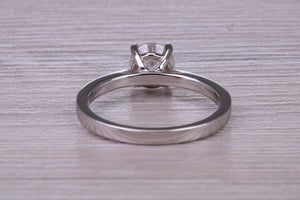 Elegant and Timeless One carat F SI 2 Graded Diamond set Platinum Solitaire