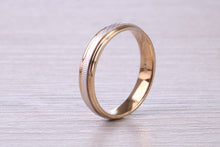 Load image into Gallery viewer, Matching Bridal His and Hers White and Yellow Gold Wedding Band