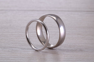 His and Hers Matching Platinum Wedding Bands